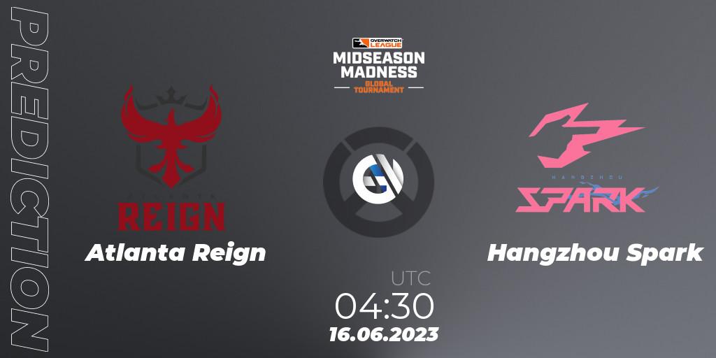 Atlanta Reign contre Hangzhou Spark : prédiction de match. 16.06.23. Overwatch, Overwatch League 2023 - Midseason Madness