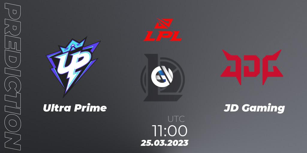 Ultra Prime contre JD Gaming : prédiction de match. 25.03.23. LoL, LPL Spring 2023 - Group Stage