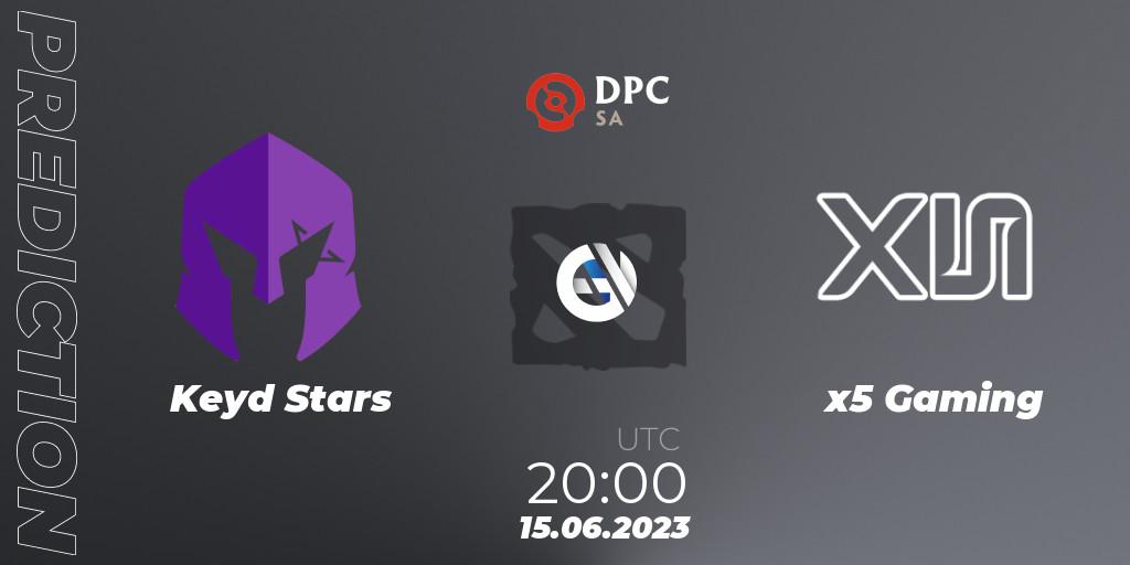 Keyd Stars contre x5 Gaming : prédiction de match. 15.06.23. Dota 2, DPC 2023 Tour 3: SA Division II (Lower)