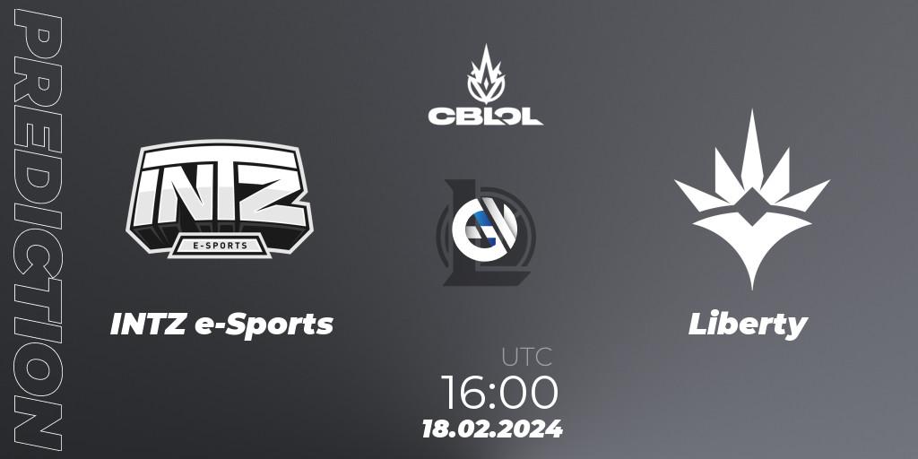 INTZ e-Sports contre Liberty : prédiction de match. 18.02.24. LoL, CBLOL Split 1 2024 - Group Stage