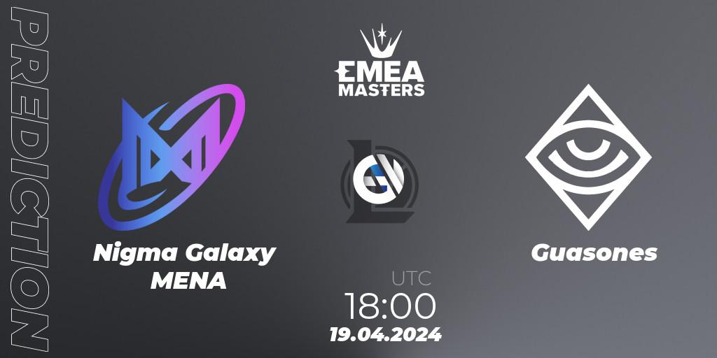 Nigma Galaxy MENA contre Guasones : prédiction de match. 19.04.24. LoL, EMEA Masters Spring 2024 - Group Stage
