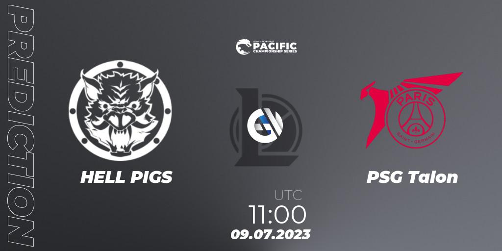 HELL PIGS contre PSG Talon : prédiction de match. 09.07.2023 at 11:00. LoL, PACIFIC Championship series Group Stage