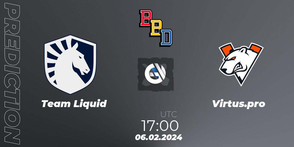 Team Liquid contre Virtus.pro : prédiction de match. 06.02.24. Dota 2, BetBoom Dacha Dubai 2024