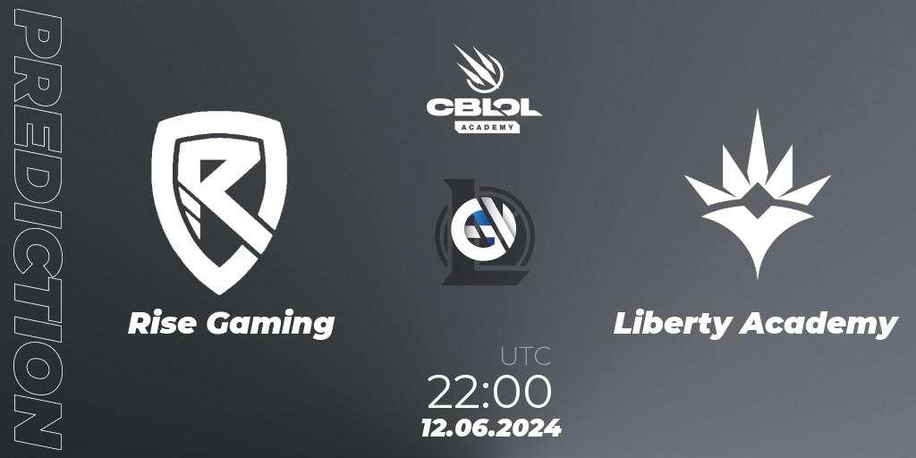 Rise Gaming contre Liberty Academy : prédiction de match. 12.06.2024 at 22:00. LoL, CBLOL Academy 2024