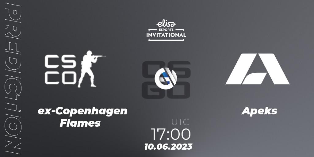 ex-Copenhagen Flames contre Apeks : prédiction de match. 10.06.23. CS2 (CS:GO), Elisa Invitational Spring 2023