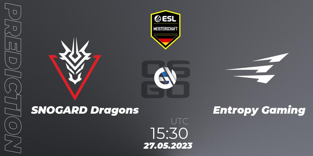 SNOGARD Dragons contre Entropy Gaming : prédiction de match. 27.05.23. CS2 (CS:GO), ESL Meisterschaft: Spring 2023