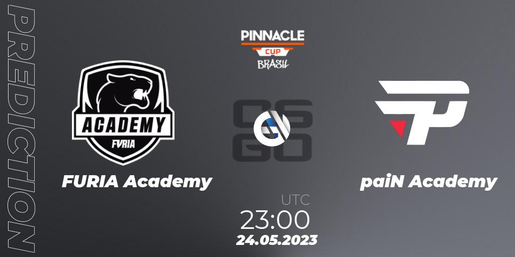 FURIA Academy contre paiN Academy : prédiction de match. 24.05.2023 at 23:00. Counter-Strike (CS2), Pinnacle Brazil Cup 1