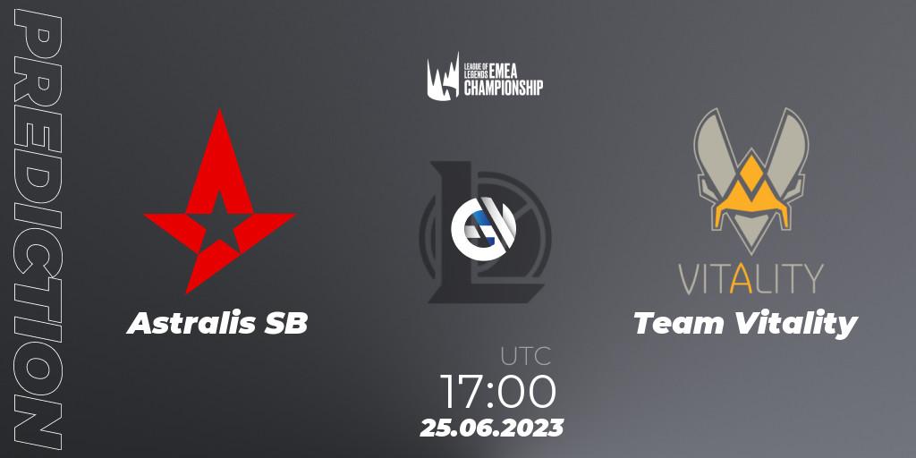 Astralis SB contre Team Vitality : prédiction de match. 25.06.23. LoL, LEC Summer 2023 - Regular Season