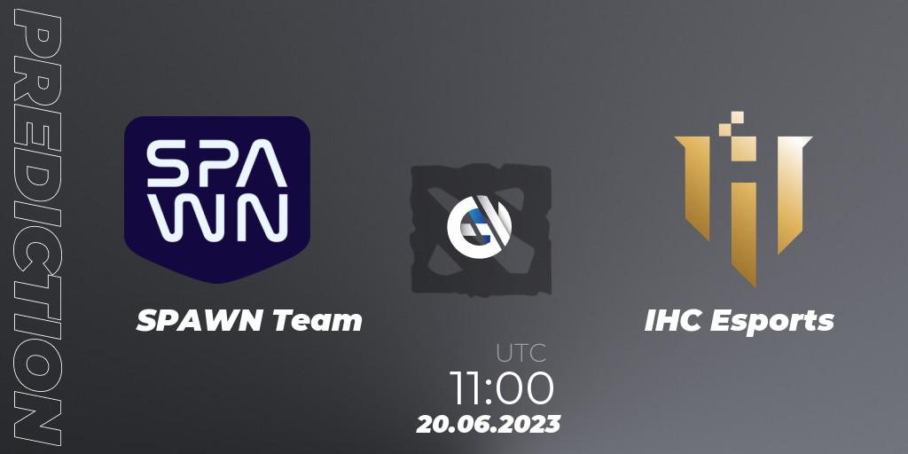 SPAWN Team contre IHC Esports : prédiction de match. 20.06.2023 at 11:30. Dota 2, 1XPLORE Asia #1