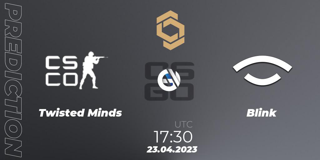 Twisted Minds contre Blink : prédiction de match. 23.04.23. CS2 (CS:GO), CCT South Europe Series #4