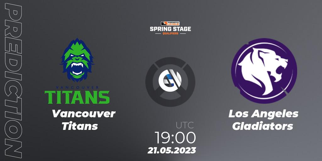 Vancouver Titans contre Los Angeles Gladiators : prédiction de match. 21.05.23. Overwatch, OWL Stage Qualifiers Spring 2023 West