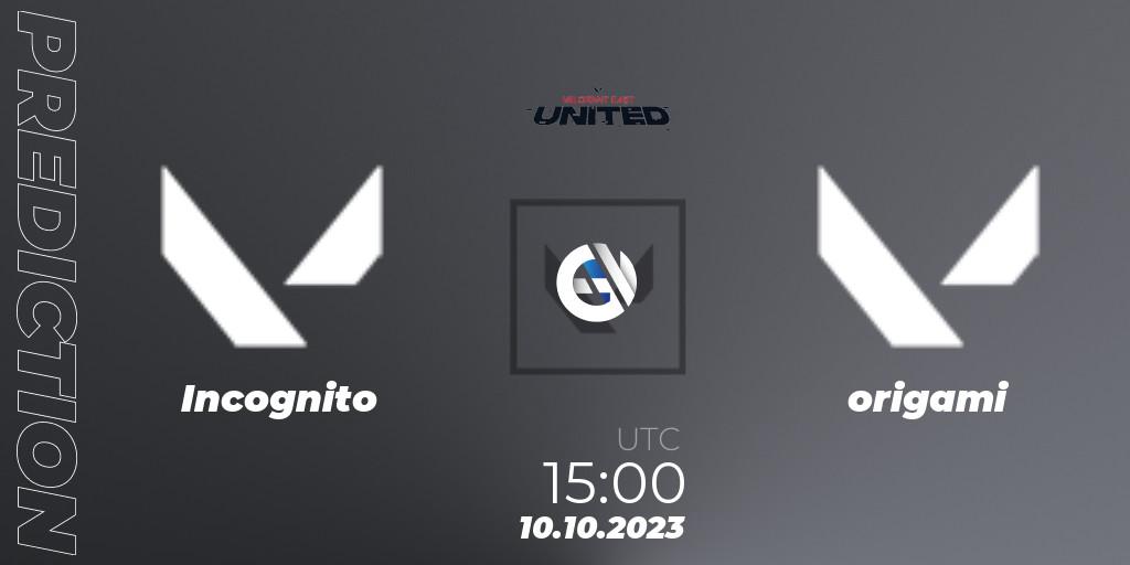 Incognito contre ESC Gaming : prédiction de match. 10.10.2023 at 15:00. VALORANT, VALORANT East: United: Season 2: Stage 3 - League
