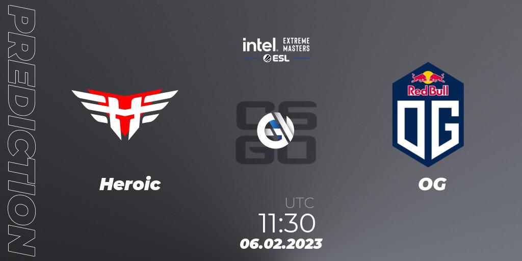 Heroic contre OG : prédiction de match. 06.02.2023 at 11:30. Counter-Strike (CS2), IEM Katowice 2023