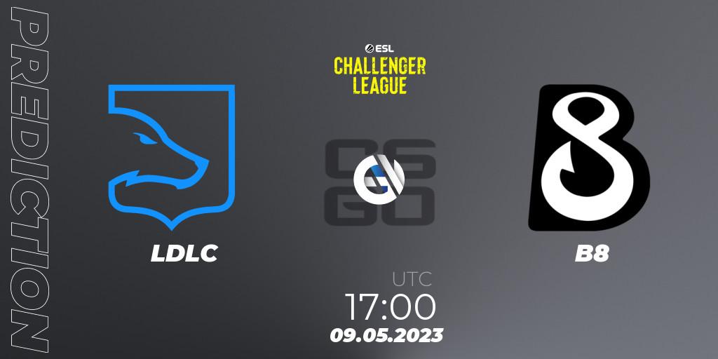 LDLC contre B8 : prédiction de match. 09.05.23. CS2 (CS:GO), ESL Challenger League Season 45: Europe