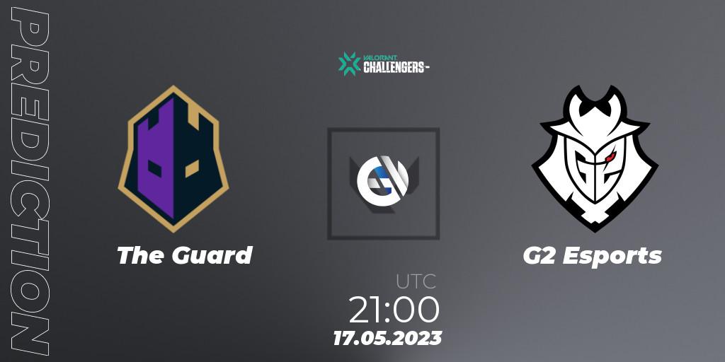The Guard contre G2 Esports : prédiction de match. 17.05.2023 at 20:55. VALORANT, VCL North America Split 2 2023 Group B