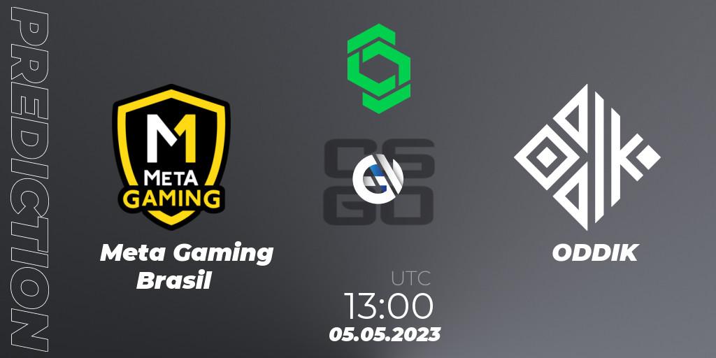 Meta Gaming Brasil contre ODDIK : prédiction de match. 05.05.2023 at 13:00. Counter-Strike (CS2), CCT South America Series #7