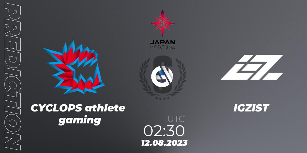 CYCLOPS athlete gaming contre IGZIST : prédiction de match. 12.08.23. Rainbow Six, Japan Invitational - 2023