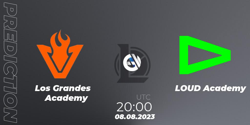 Los Grandes Academy contre LOUD Academy : prédiction de match. 08.08.2023 at 20:00. LoL, CBLOL Academy Split 2 2023 - Group Stage