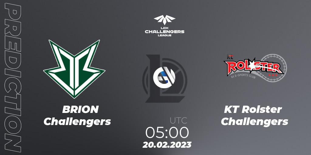 Brion Esports Challengers contre KT Rolster Challengers : prédiction de match. 20.02.23. LoL, LCK Challengers League 2023 Spring