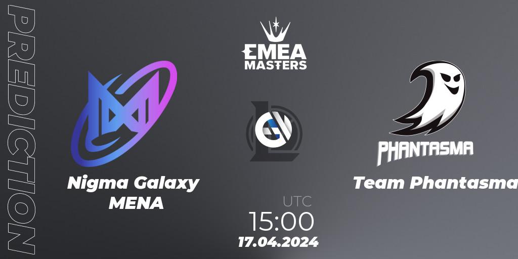 Nigma Galaxy MENA contre Team Phantasma : prédiction de match. 17.04.24. LoL, EMEA Masters Spring 2024 - Play-In