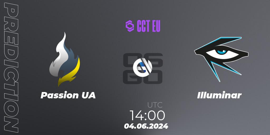 Passion UA contre Illuminar : prédiction de match. 04.06.2024 at 14:30. Counter-Strike (CS2), CCT Season 2 Europe Series 5