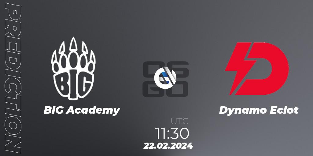BIG Academy contre Dynamo Eclot : prédiction de match. 22.02.24. CS2 (CS:GO), European Pro League Season 15: Division 2