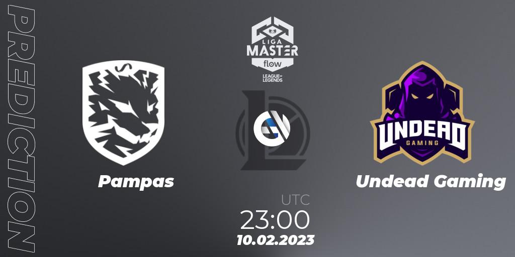 Pampas contre Undead Gaming : prédiction de match. 10.02.23. LoL, Liga Master Opening 2023 - Group Stage