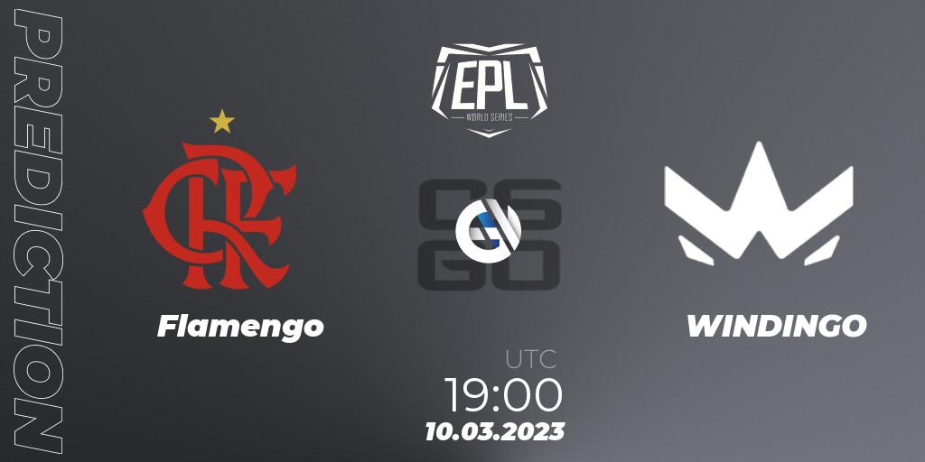 Flamengo contre WINDINGO : prédiction de match. 10.03.2023 at 19:00. Counter-Strike (CS2), EPL World Series: Americas Season 3