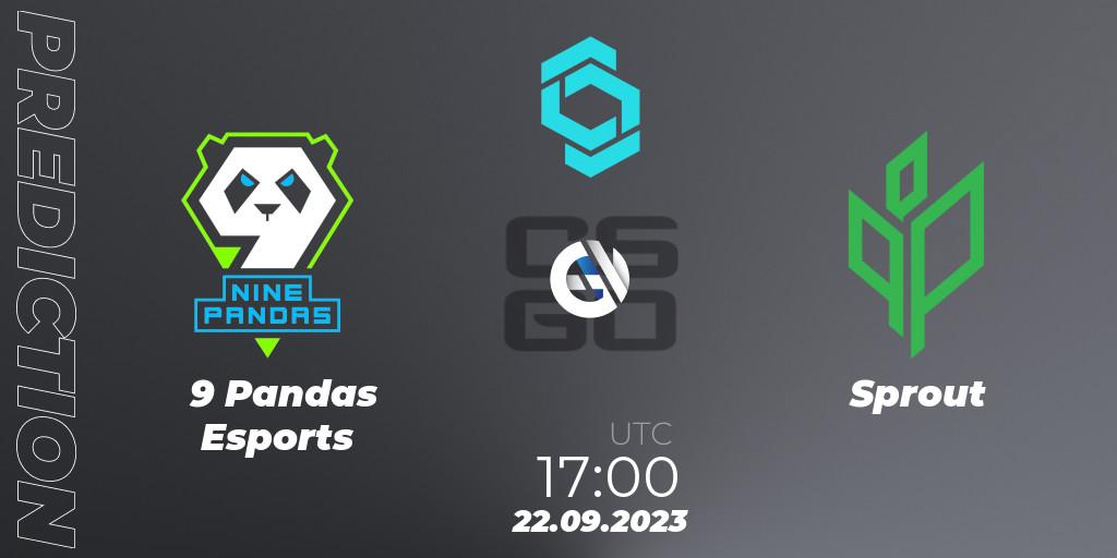 9 Pandas Esports contre Sprout : prédiction de match. 22.09.2023 at 18:45. Counter-Strike (CS2), CCT North Europe Series #8