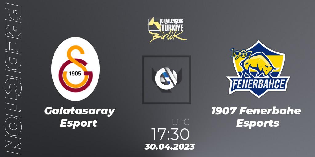 Galatasaray Esports contre 1907 Fenerbahçe Esports : prédiction de match. 30.04.2023 at 16:30. VALORANT, VALORANT Challengers 2023 Turkey: Birlik Split 2