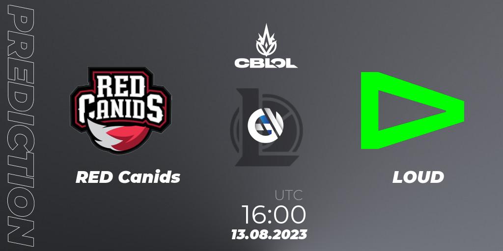 RED Canids contre LOUD : prédiction de match. 13.08.23. LoL, CBLOL Split 2 2023 - Playoffs