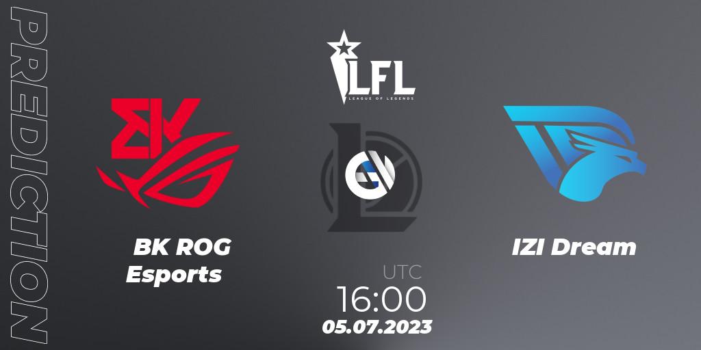 BK ROG Esports contre IZI Dream : prédiction de match. 05.07.2023 at 16:00. LoL, LFL Summer 2023 - Group Stage