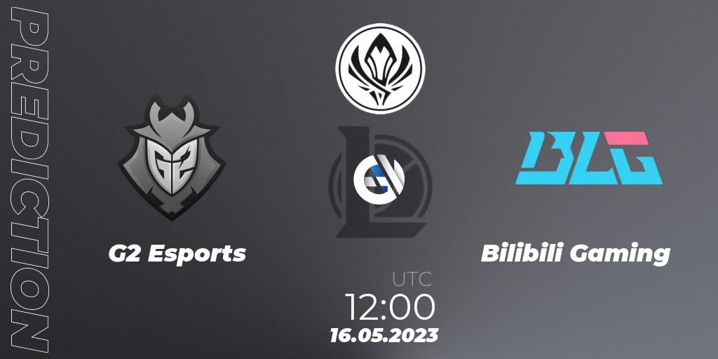G2 Esports contre Bilibili Gaming : prédiction de match. 16.05.23. LoL, MSI 2023 - Playoff