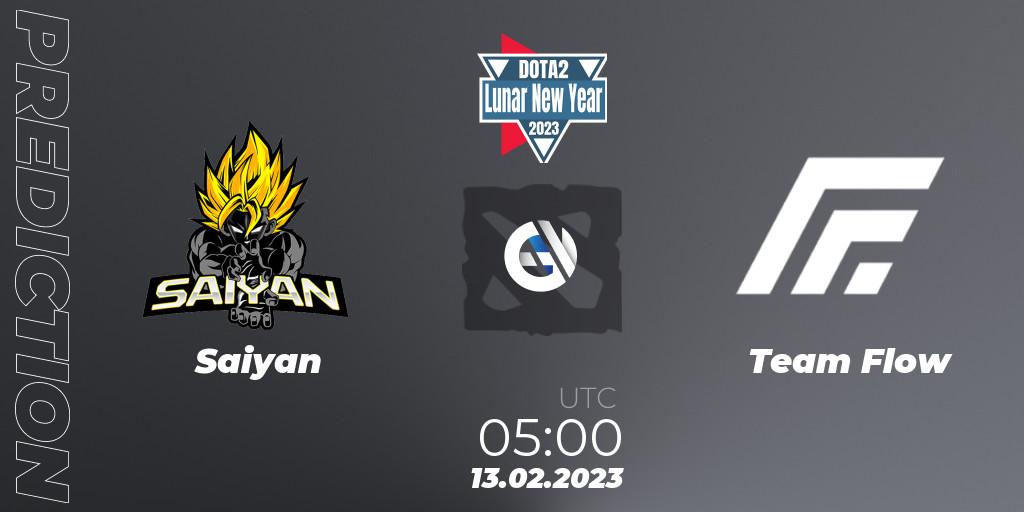 Saiyan contre Team Flow : prédiction de match. 13.02.23. Dota 2, Lunar New Year 2023