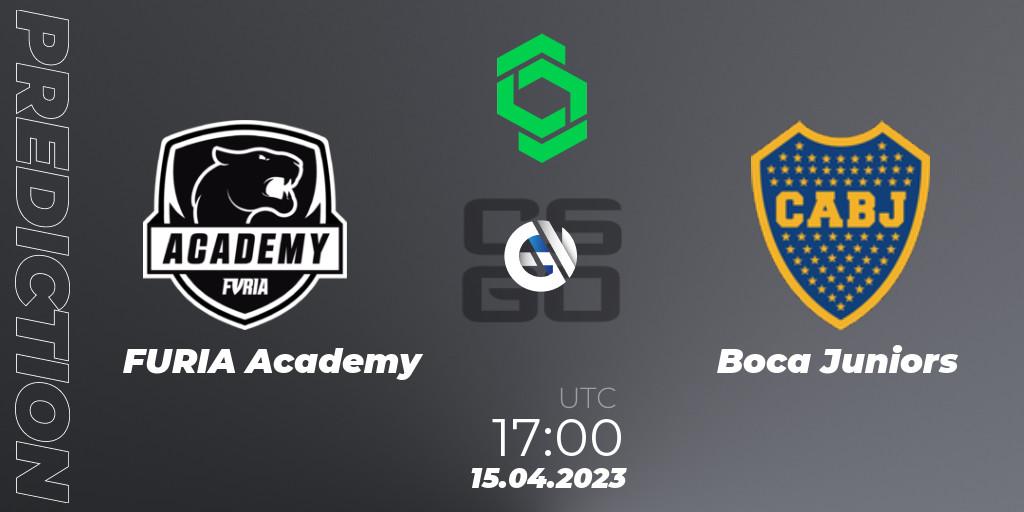 FURIA Academy contre Boca Juniors : prédiction de match. 15.04.2023 at 17:15. Counter-Strike (CS2), CCT South America Series #6