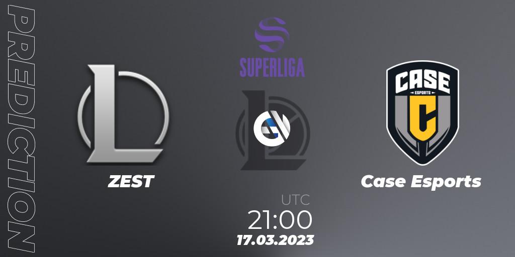 ZEST contre Case Esports : prédiction de match. 17.03.2023 at 21:00. LoL, LVP Superliga 2nd Division Spring 2023 - Group Stage