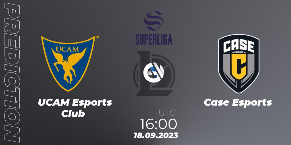 UCAM Esports Club contre Case Esports : prédiction de match. 19.09.2023 at 16:00. LoL, LVP SuperLiga 2024 - Promotion