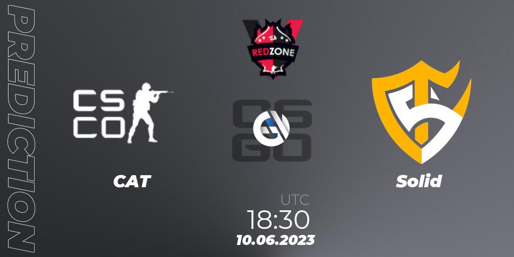 CAT contre Solid : prédiction de match. 12.06.23. CS2 (CS:GO), RedZone PRO League Season 3