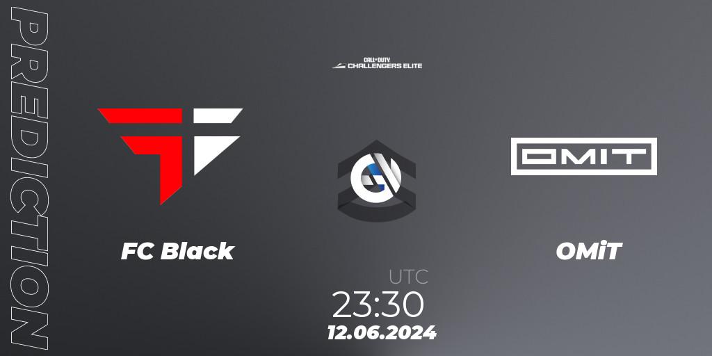 FC Black contre OMiT : prédiction de match. 12.06.2024 at 22:30. Call of Duty, Call of Duty Challengers 2024 - Elite 3: NA