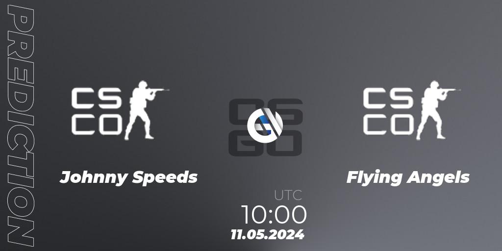 Johnny Speeds contre Flying Angels : prédiction de match. 11.05.2024 at 10:00. Counter-Strike (CS2), MAX Skills Tournament