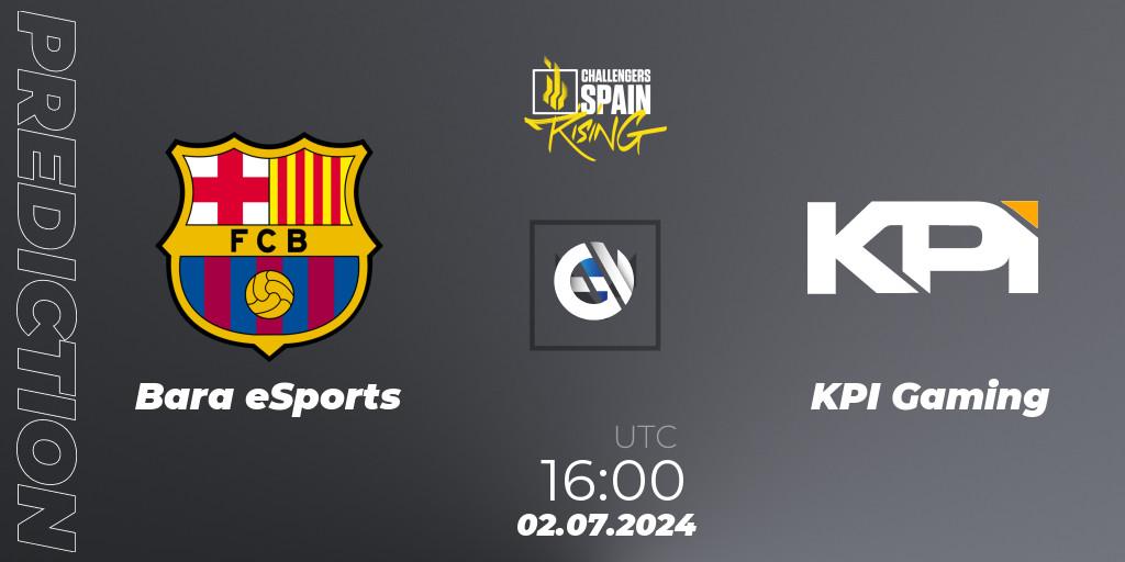 Barça eSports contre KPI Gaming : prédiction de match. 02.07.2024 at 16:00. VALORANT, VALORANT Challengers 2024 Spain: Rising Split 2