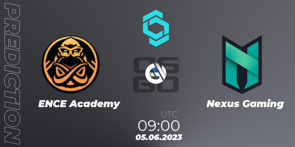 ENCE Academy contre Nexus Gaming : prédiction de match. 05.06.23. CS2 (CS:GO), CCT North Europe Series 5