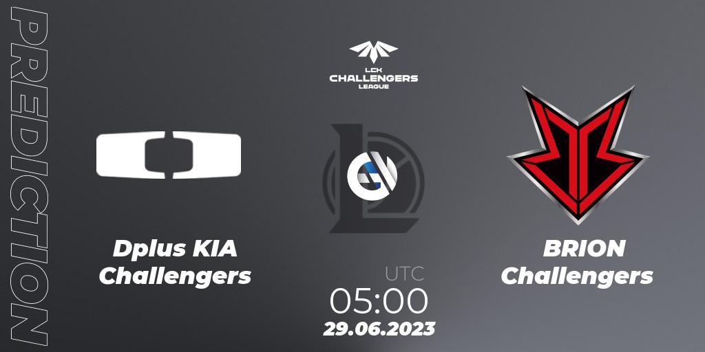Dplus KIA Challengers contre BRION Challengers : prédiction de match. 29.06.23. LoL, LCK Challengers League 2023 Summer - Group Stage