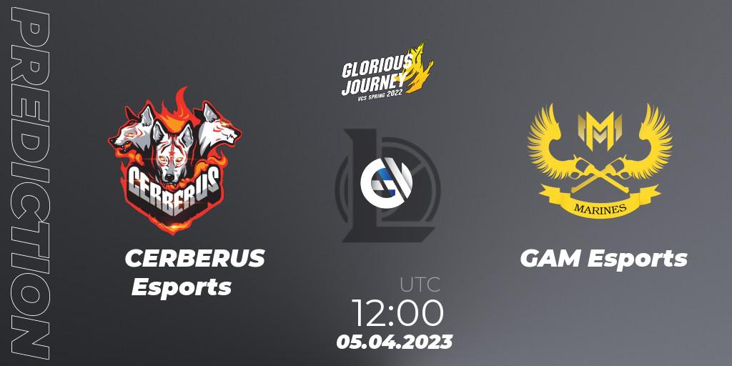 CERBERUS Esports contre GAM Esports : prédiction de match. 05.04.23. LoL, VCS Spring 2023 - Group Stage