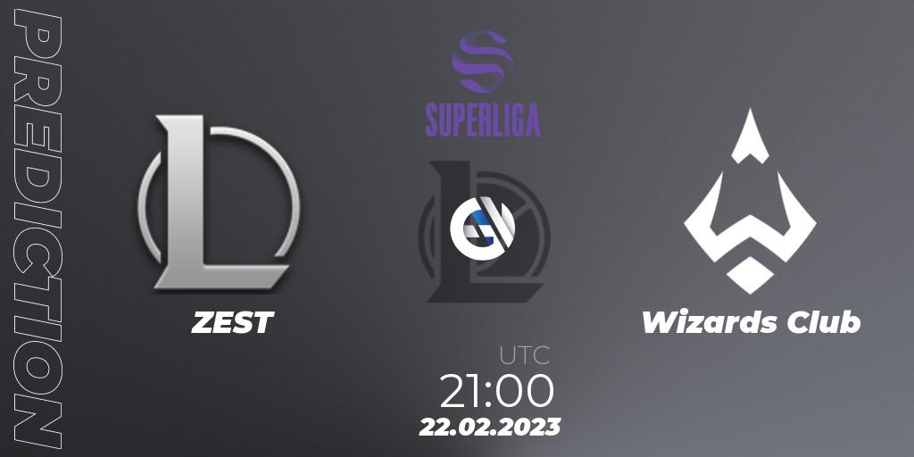 ZEST contre Wizards Club : prédiction de match. 22.02.2023 at 21:00. LoL, LVP Superliga 2nd Division Spring 2023 - Group Stage