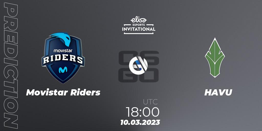 Movistar Riders contre HAVU : prédiction de match. 10.03.23. CS2 (CS:GO), Elisa Invitational Winter 2023