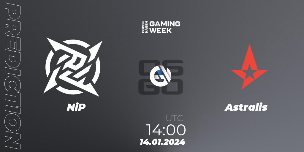 NiP contre Astralis : prédiction de match. 14.01.24. CS2 (CS:GO), Copenhagen Gaming Week 2024