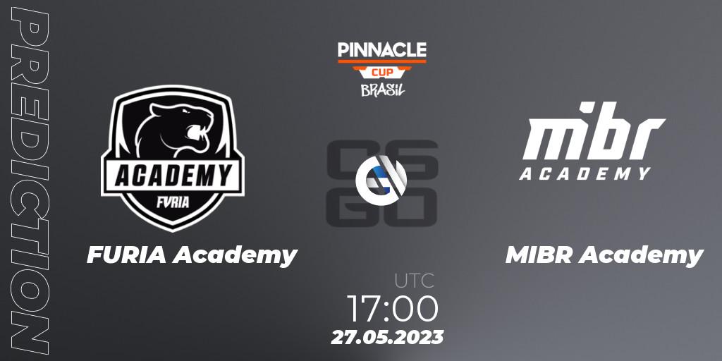 FURIA Academy contre MIBR Academy : prédiction de match. 27.05.2023 at 17:00. Counter-Strike (CS2), Pinnacle Brazil Cup 1
