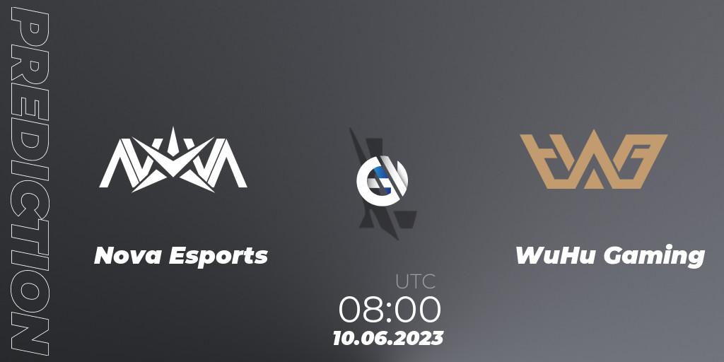 Nova Esports contre WuHu Gaming : prédiction de match. 10.06.23. Wild Rift, WRL Asia 2023 - Season 1 - Regular Season