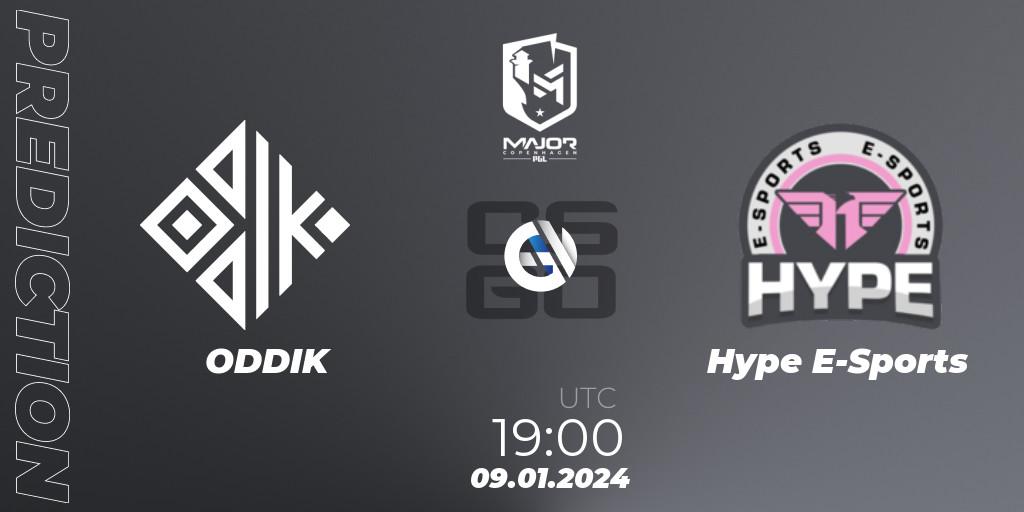ODDIK contre Hype E-Sports : prédiction de match. 09.01.2024 at 19:00. Counter-Strike (CS2), PGL CS2 Major Copenhagen 2024 South America RMR Open Qualifier 1